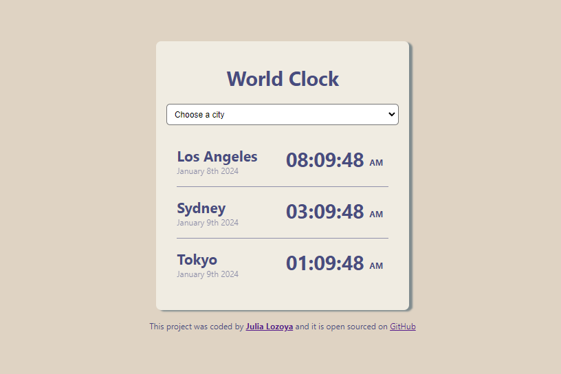 World Clock